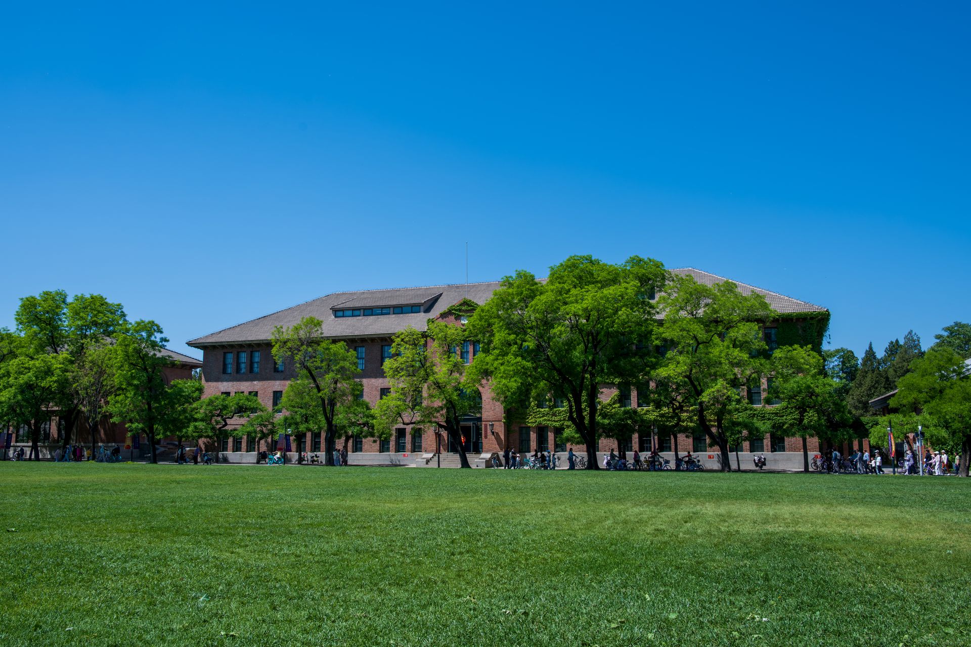 Students on campus